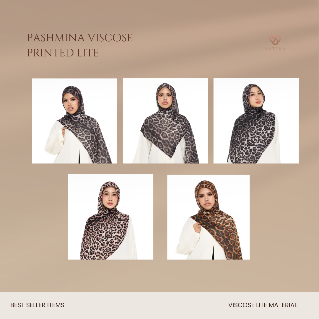 Pashmina Viscose Leopard Series