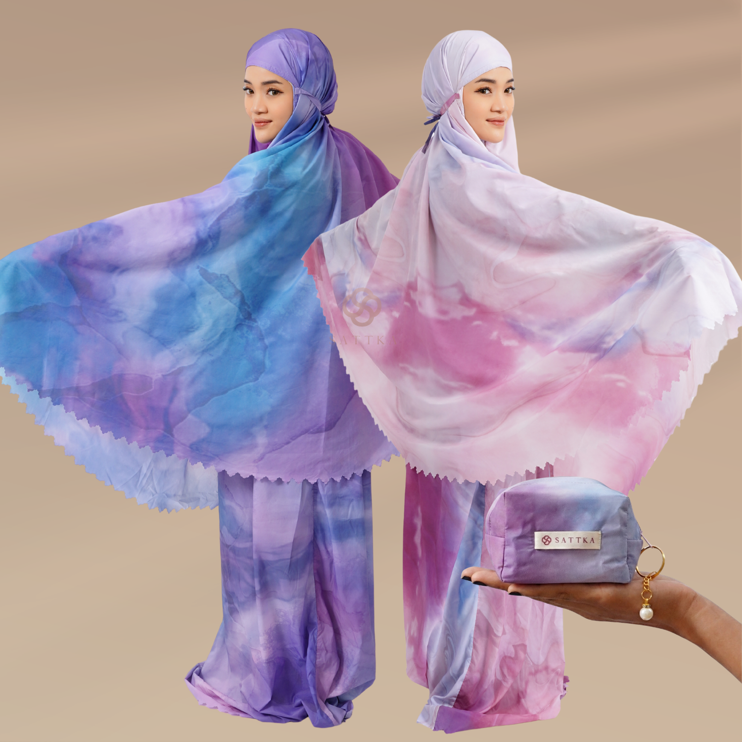 Mukena Mini Travel Aurora Series Sattka