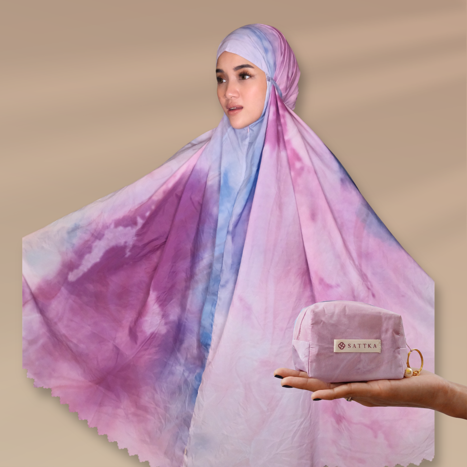 Mukena Mini Travel Aurora Series Sattka