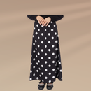 Dotty Skirt Sattka — Rok Polkadot Satin Flowy by Sattka Basic