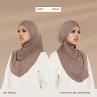 Bergo Bandana Instan Tie Airflow