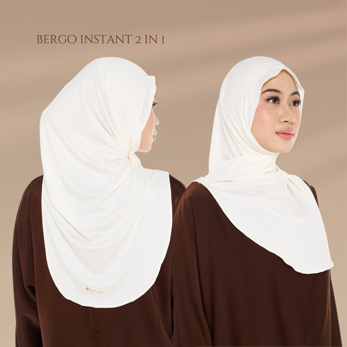 Jilbab Bergo 2 in 1 Airflow Sattka